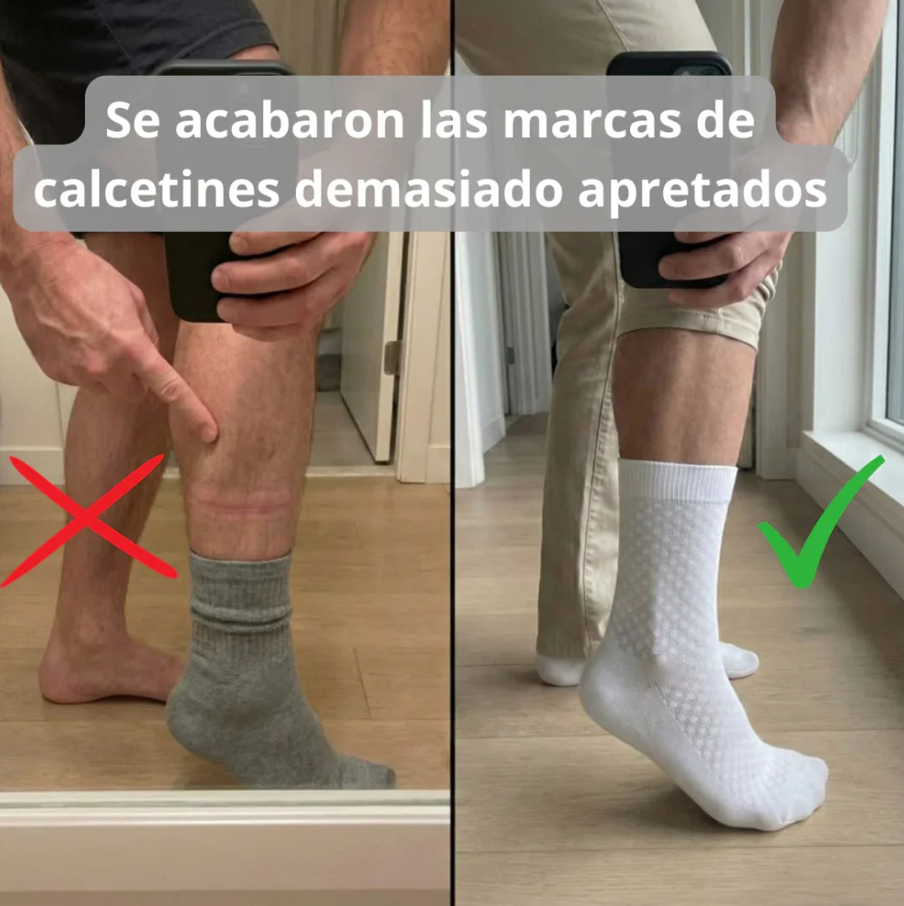 Calcetines de Bambú Sin Marcas, Transpirables y Antibacterianos