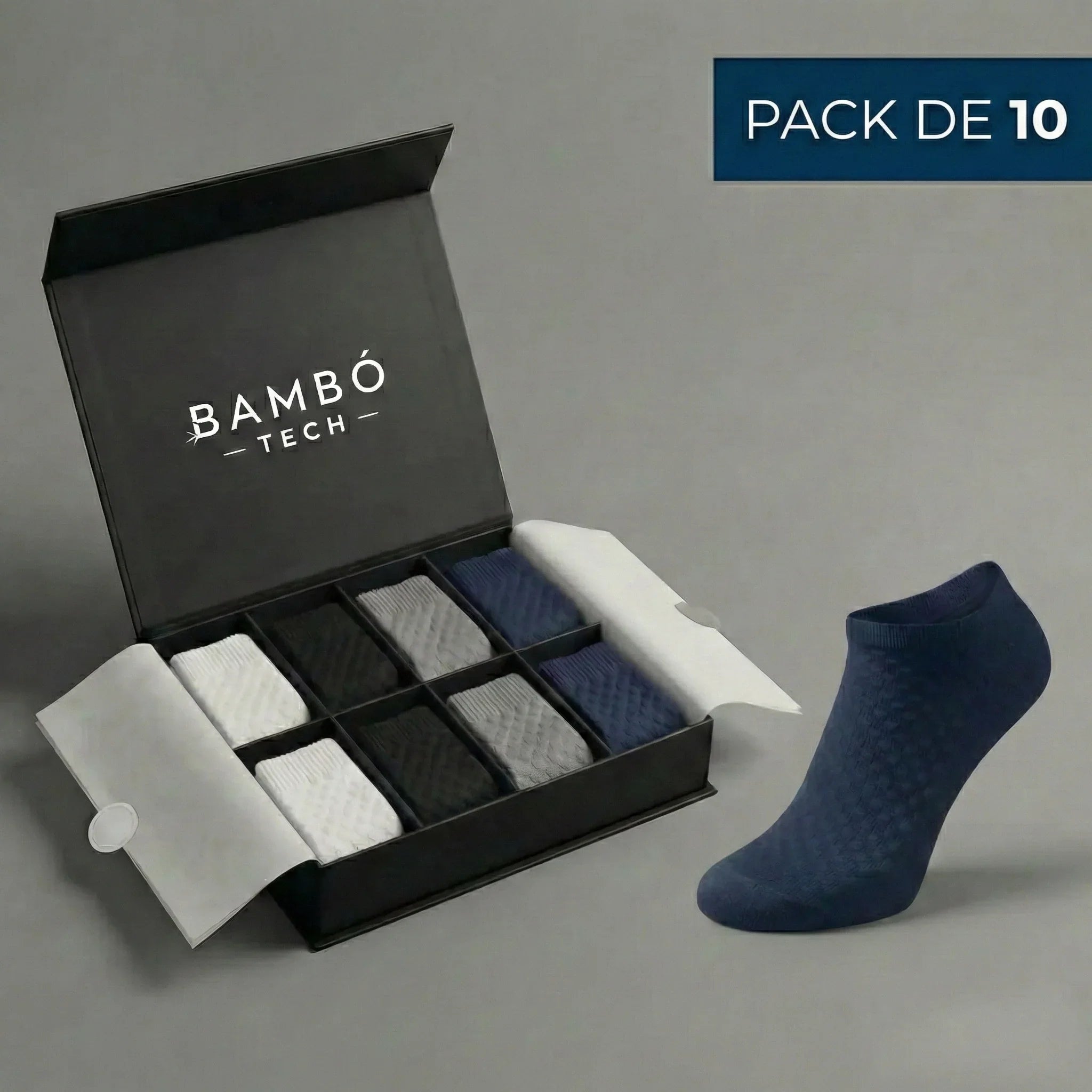 Calcetines tobilleros de bambú – Transpirables, suaves y antibacterianos