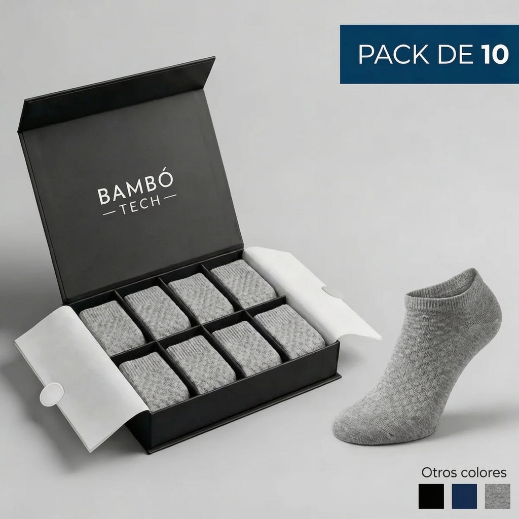 Calcetines tobilleros de bambú – Transpirables, suaves y antibacterianos