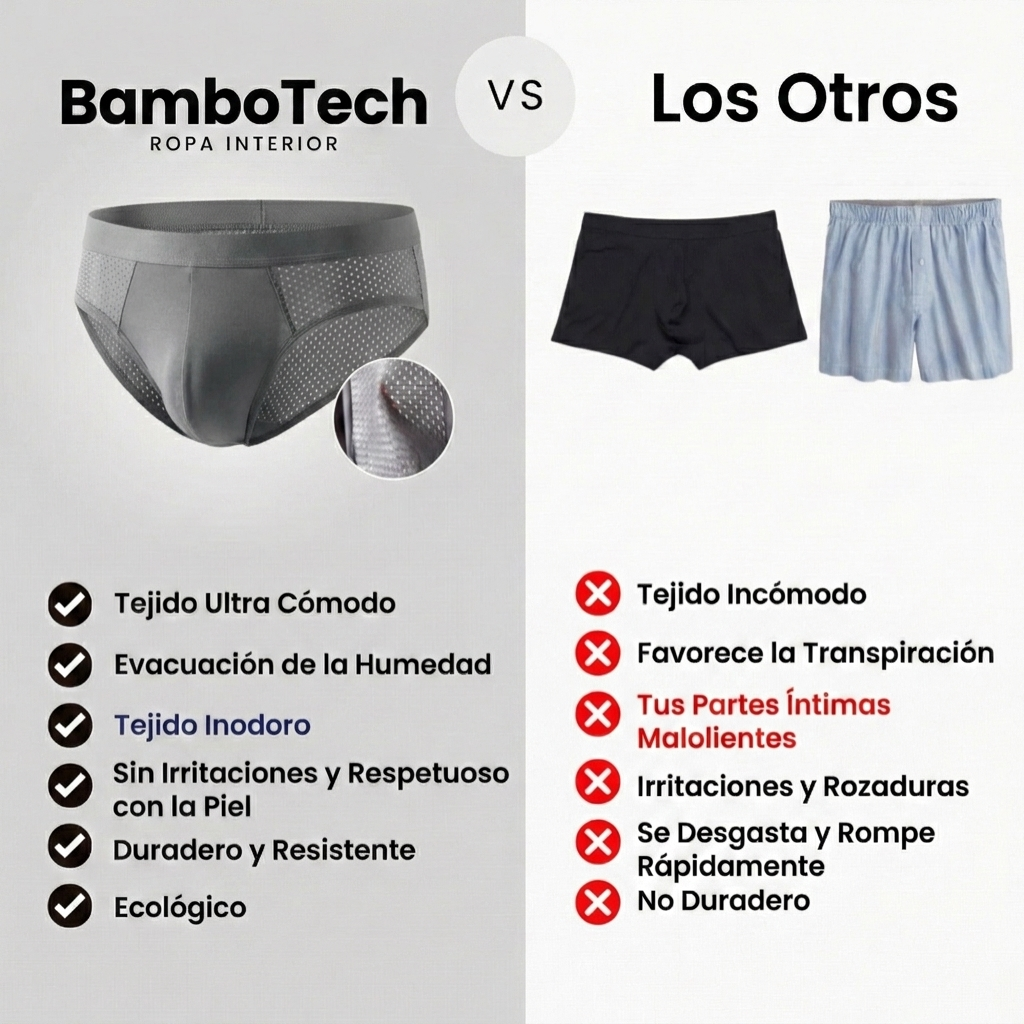 CALZONCILLO BAMBO TECH EN FIBRA DE BAMBÚ PREMIUM