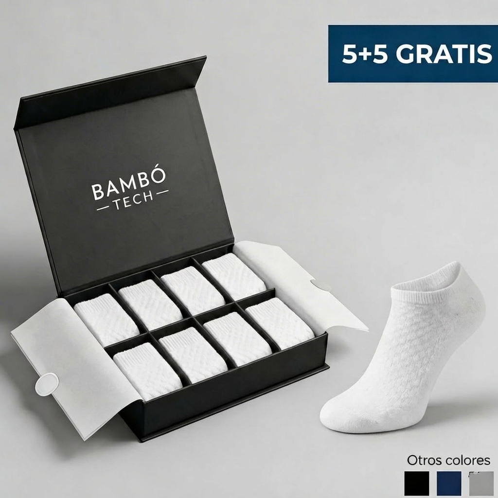 Calcetines tobilleros de bambú – Transpirables, suaves y antibacterianos
