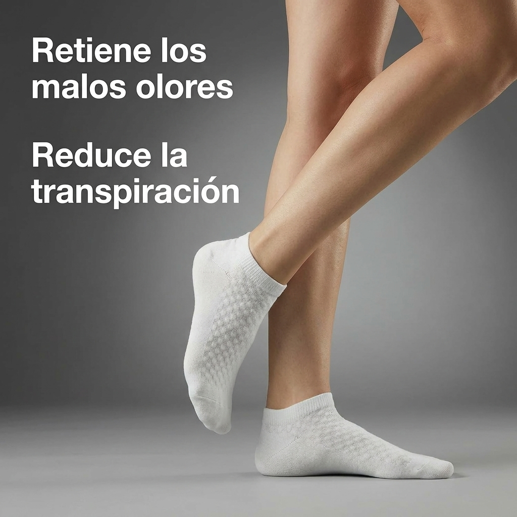 5 Calcetines tobilleros de bambú – Transpirables, suaves y antibacterianos