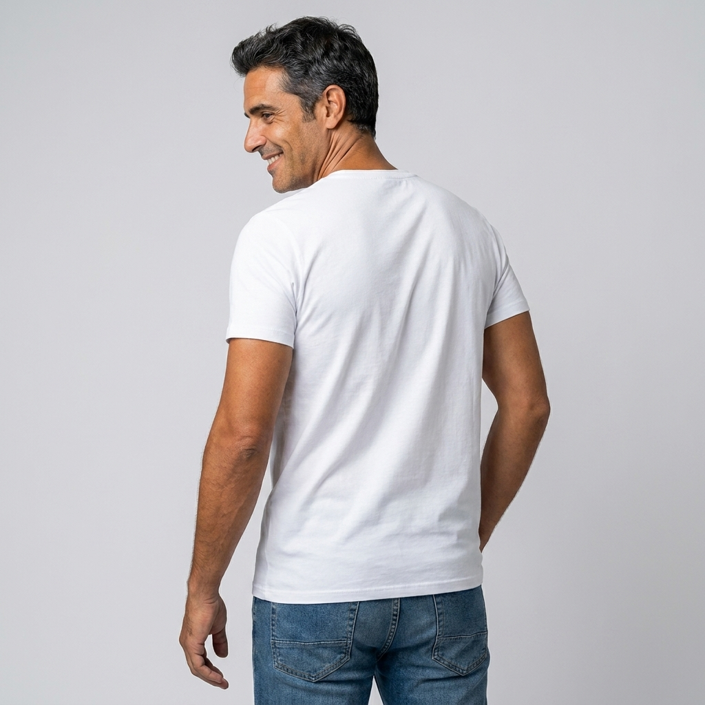 Camiseta de hombre en fibra de bambú – Antibacteriana, refrescante y suave