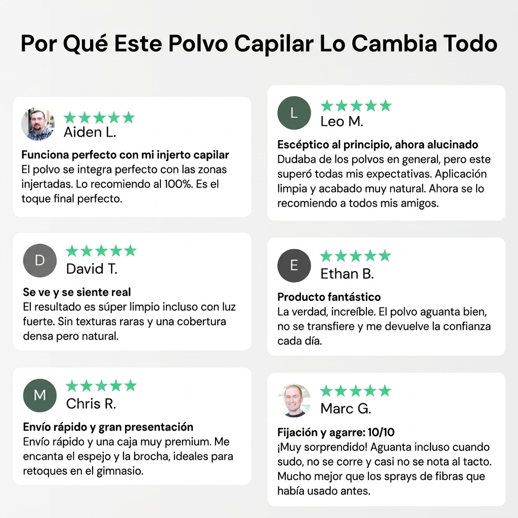 Densa Pro — Cabello Denso en 10 Segundos