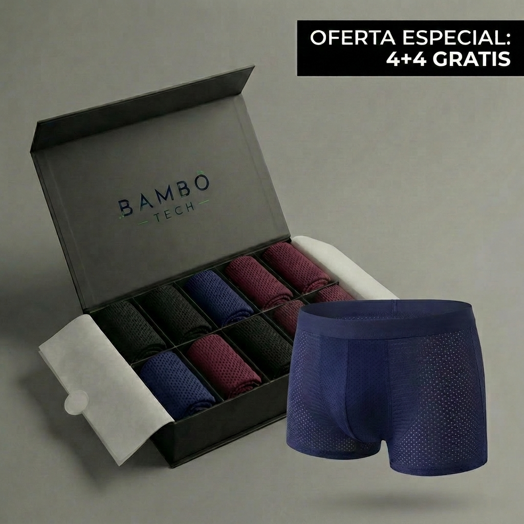 Bóxers Bamboo Tech en fibra de bambú premium