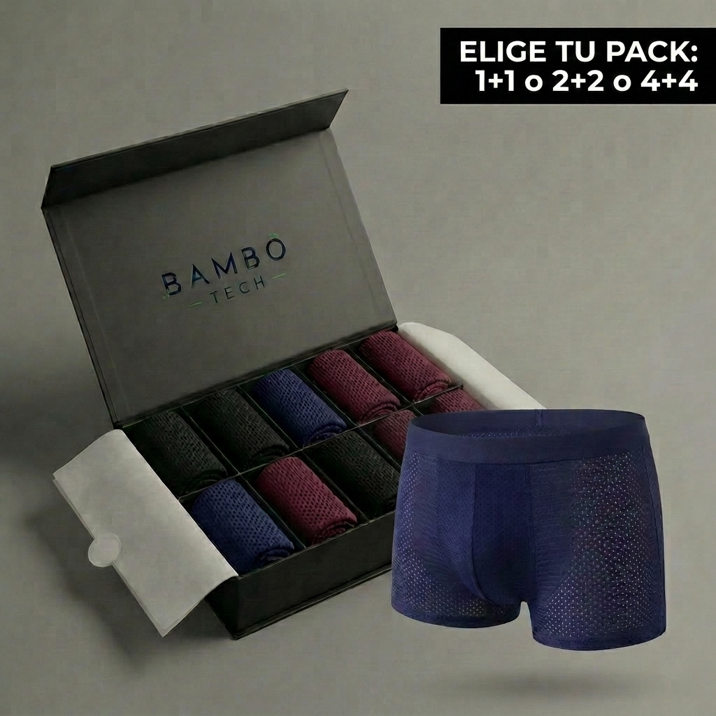 Bóxers Bamboo Tech en fibra de bambú premium