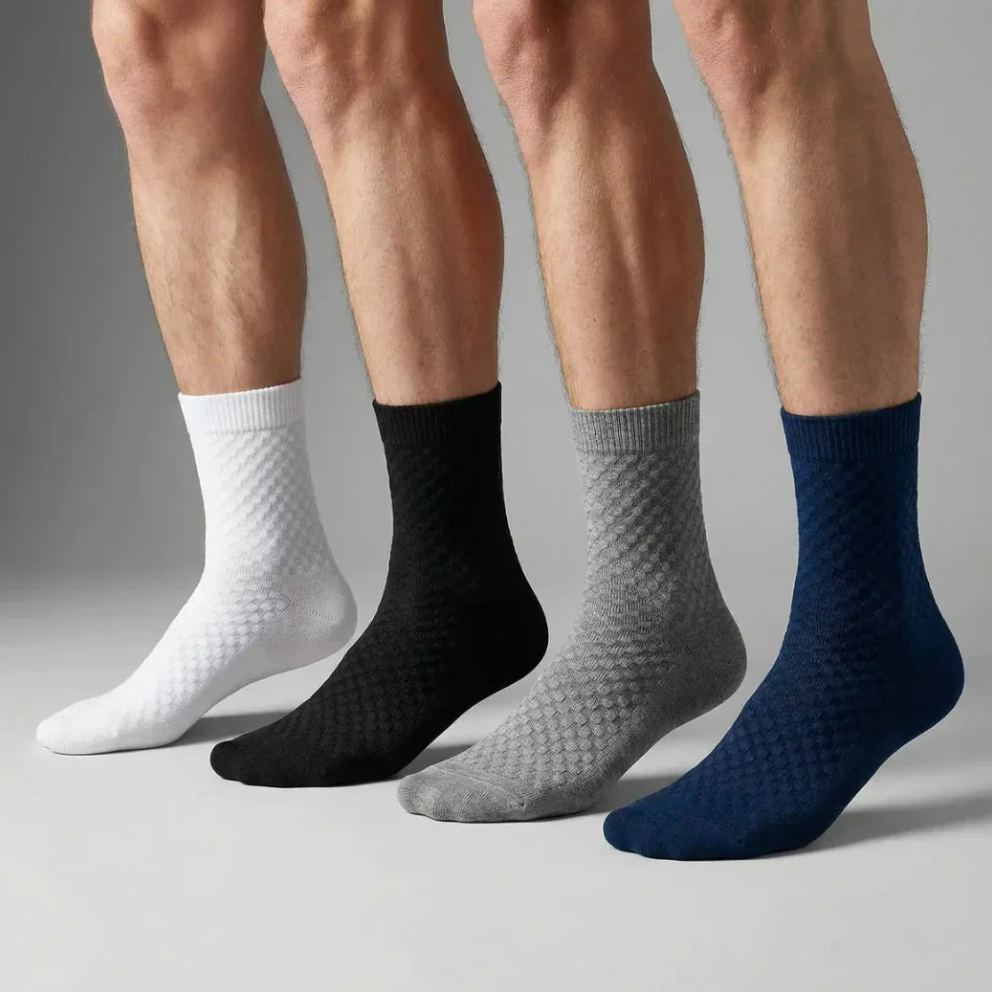 Calcetines de Bambú Sin Marcas, Transpirables y Antibacterianos