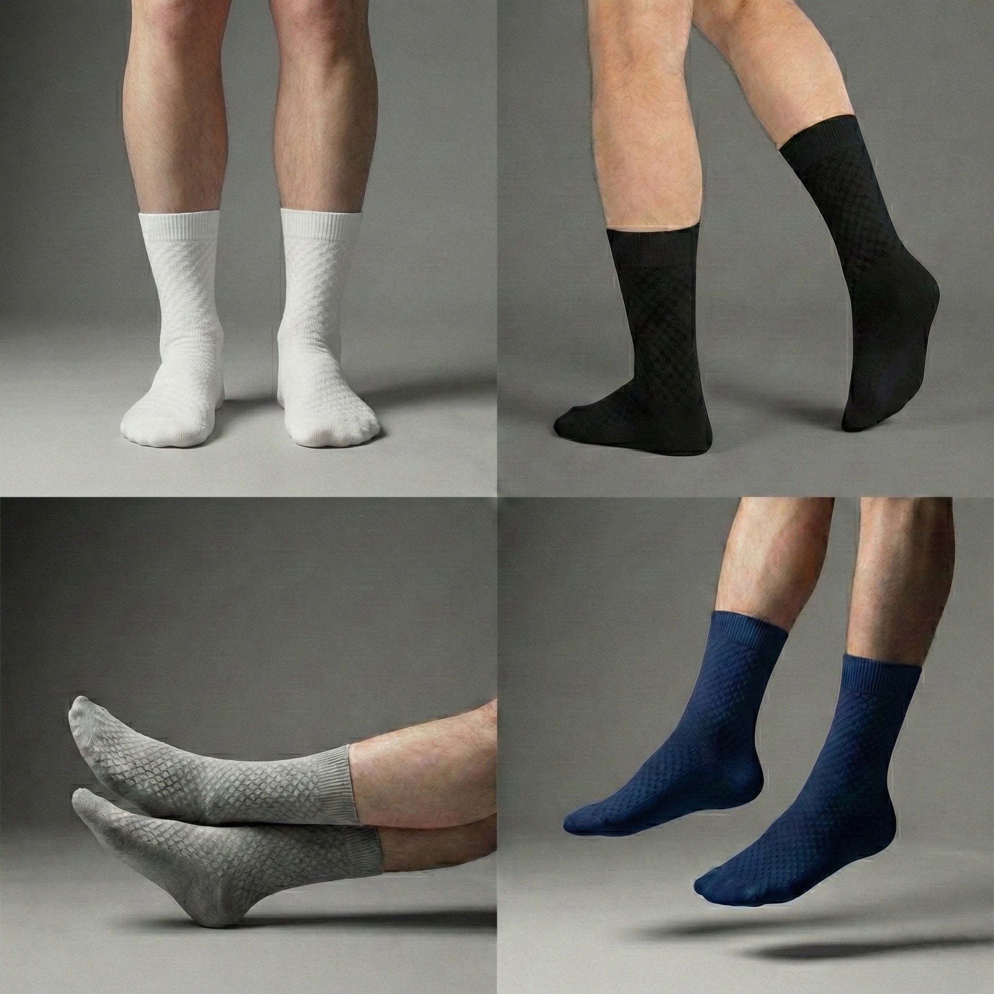 Calcetines de Bambú Sin Marcas, Transpirables y Antibacterianos