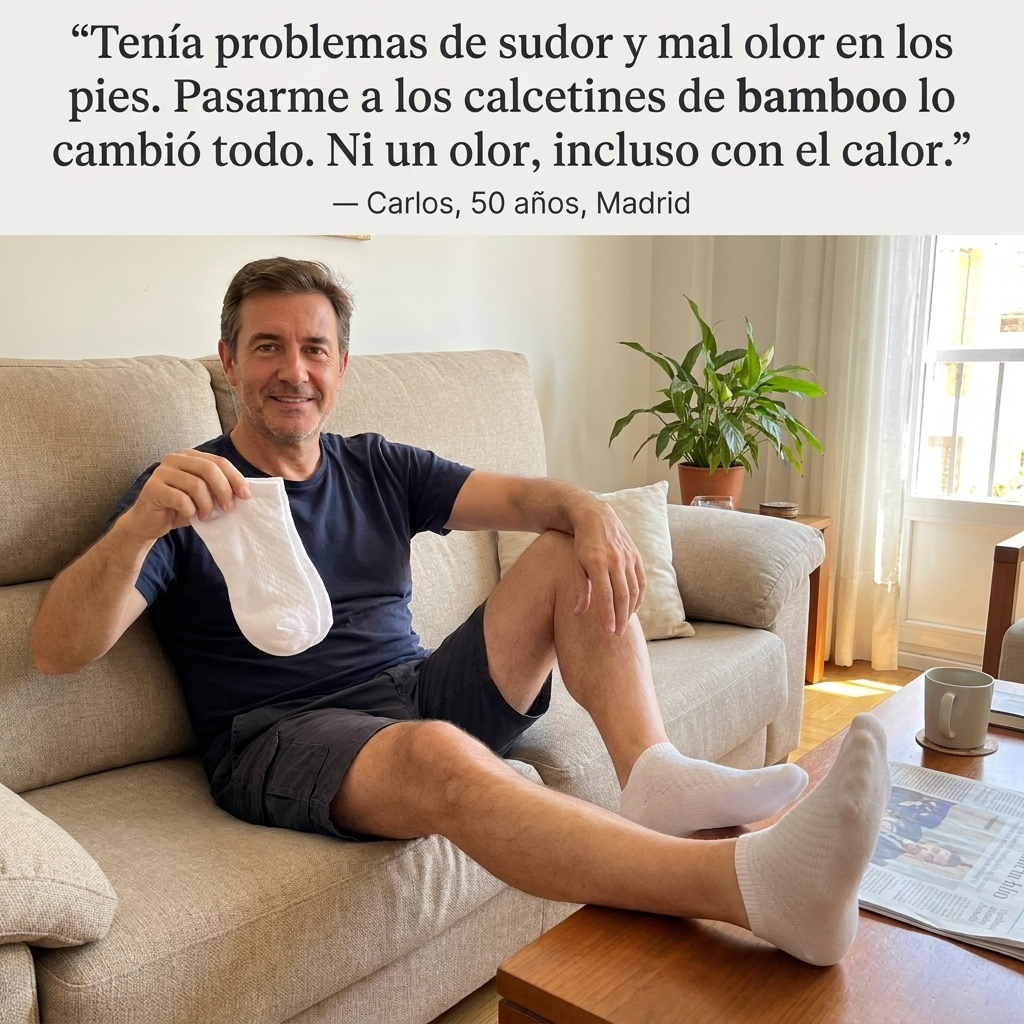 5 Calcetines tobilleros de bambú – Transpirables, suaves y antibacterianos