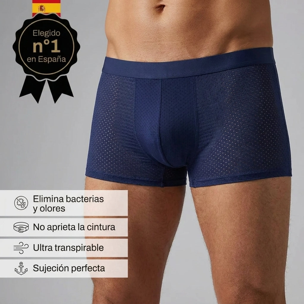 10 Bóxers Bamboo Tech en fibra de bambú premium