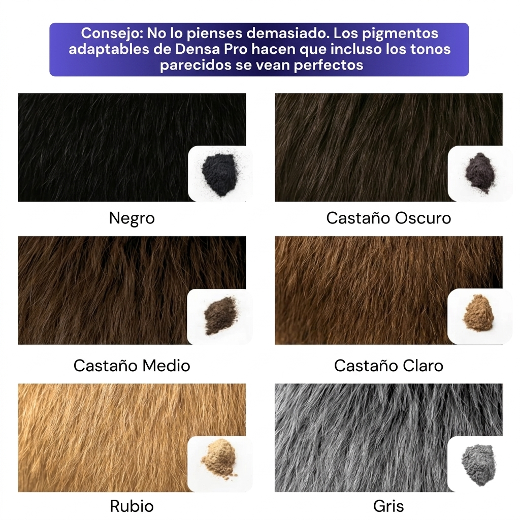Densa Pro — Cabello Denso en 10 Segundos