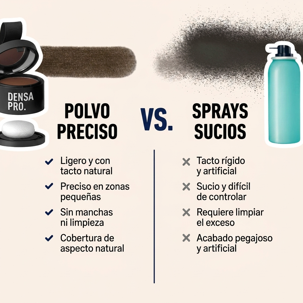 Densa Pro — Cubre Canas y Raíces en 10 Segundos